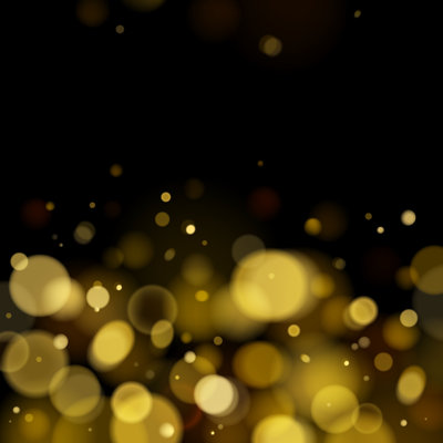 «Abstract Golden Bokeh», impression sur toile tendue