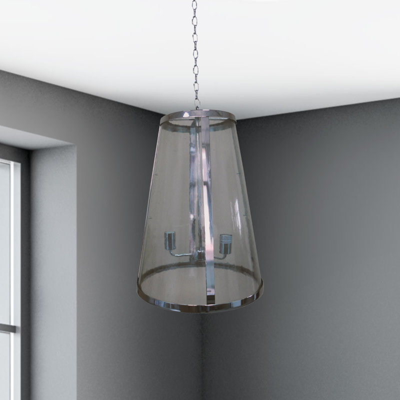 Luminaire suspendu conique unique à 3 lumières Albee