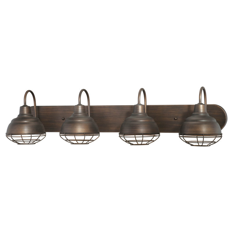 Bruges 4 - Light Vanity Light, Rubbed Bronze