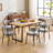 Upholstered Sherpa Modern Boucle Counter Dining Chair with Curved Back and Black Metal Frame-1523301840