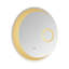 Miroir à mémoire de forme 24 à DEL avec interrupteur, miroirs de salle de bain muraux, miroir de salle de bain anti-buée, miroir de salle de bain à intensité variable