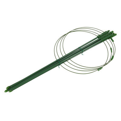 Treillis de jardin 47,24 pouces, cages de soutien pour plantes, cages à tomates, anneau de soutien pour plantes de jardin en métal, treillis de plantes, piquets pour tomate, plante grimpante, fleur, semis