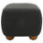 Rectangular Boucle Ottoman with Solid Wood Legs-279423008