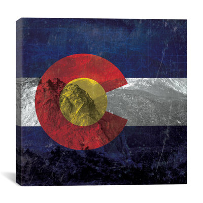 «Colorado Colorado, Pikes Peak with Omo Film», impression sur toile