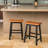 Wood 24" SADDLE STOOL-1878361186-1878361187