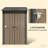 Lockable Storage Sheds, Galvanized Steel Compact Lean To For Home Yard