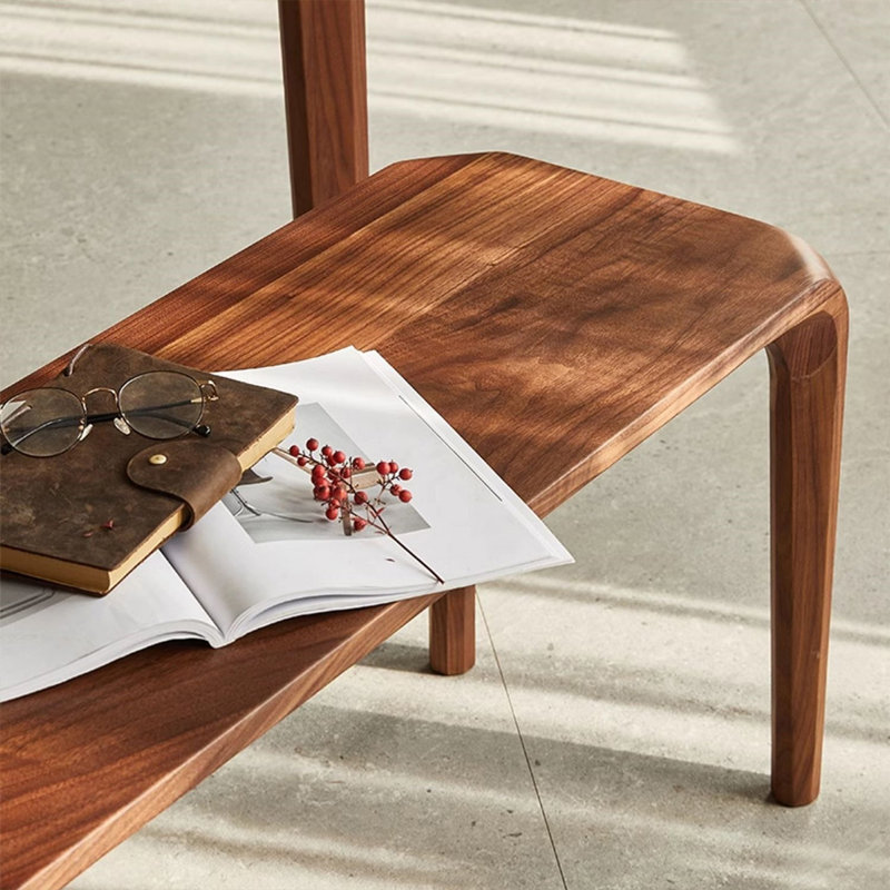 Banc en bois massif fabriqué à la main et de haute qualité, H 17,71 po x l 62,99 po x P 13,77 po