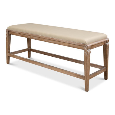 Smith Building Parlor Wood Bench by Sarreid Ltd