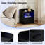 45cm W Manufactured Wood Bedside Table
