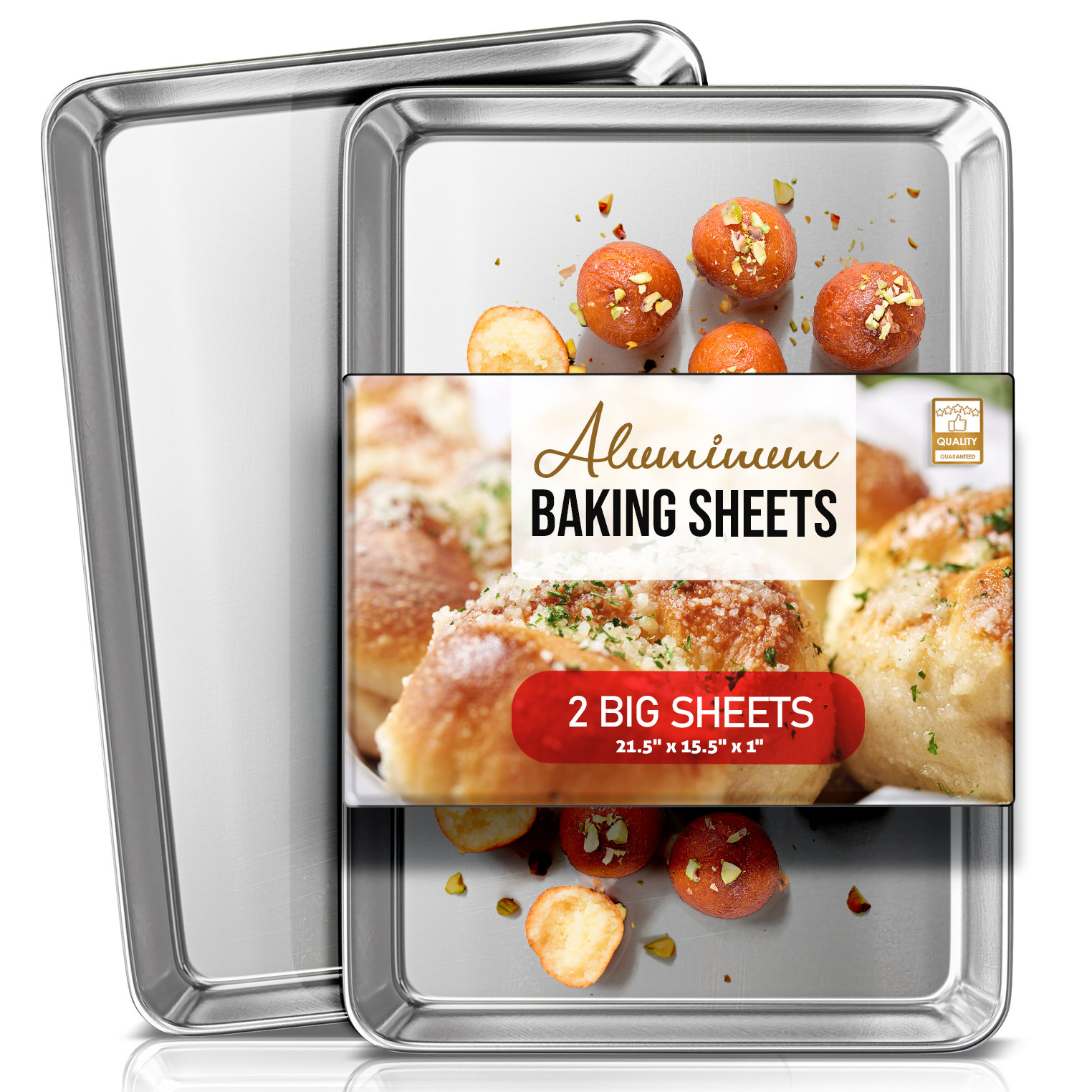 Joytable Aluminum Baking Sheet, Baking Pan Steel Cookie sheet, Large Size Baking  Pan, Nonstick Big Sheet Pan, 12-piece  