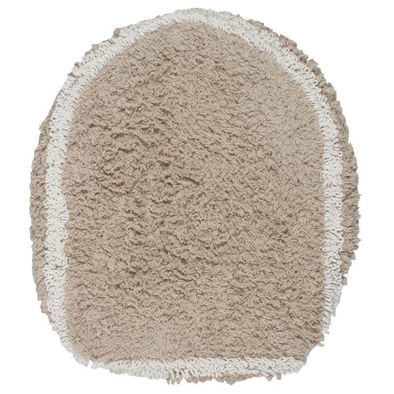 Tapis pour salle de bain Dobrinka, Lin, 18 po x 18 po (couvercle)