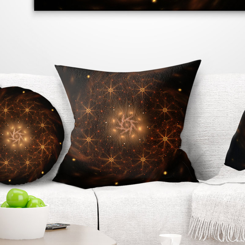 Grand coussin floral rond à fleurs, 18 po x 18 po, Coussin décoratif
