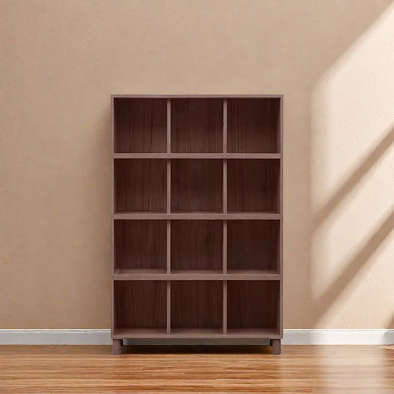 Une bibliothèque simple et durable, (4 tablettes) H 61 po x l 40,4 po x P 12,5 po, Marron foncé