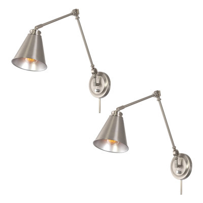 Larrabee Steel Swing Arm Sconce