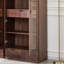 Bibliothèque moderne simple en bois massif