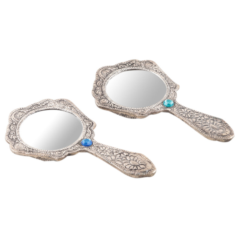 Jadaya Wood Round Wall Mirror
