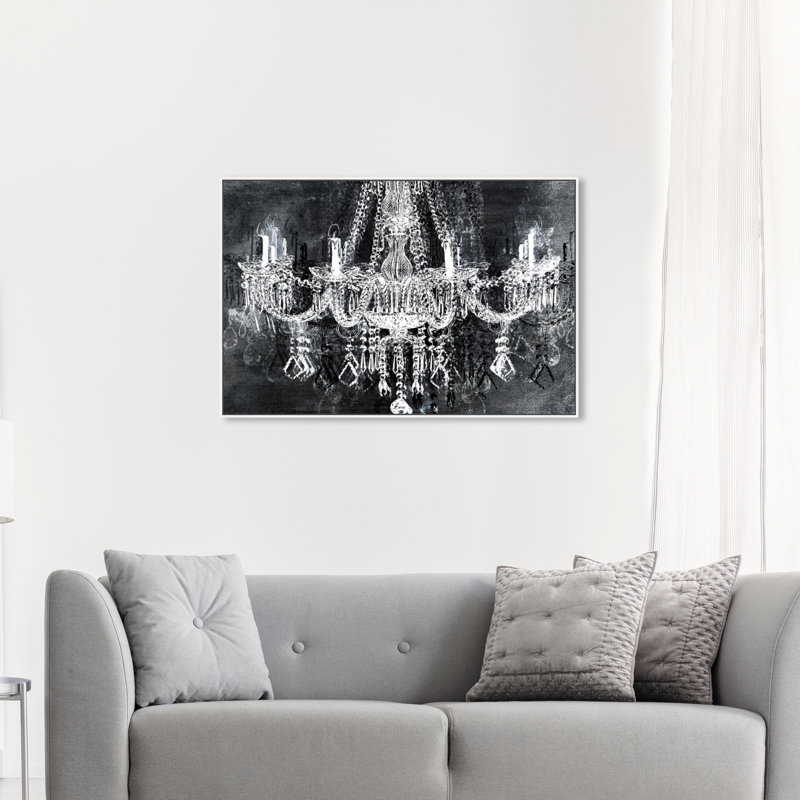 «Burst Creative Crystaltraction», impression sur toile tendue, Cadre blanc, H 36 po x l 54 po