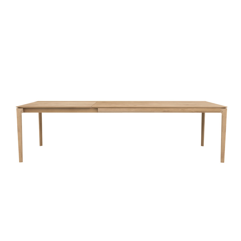Bok Solid Wood Dining Table, 30"H x 110.2"L x 39.5"W, Black