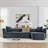114" Cloud Sectional Couch With L-Shape Chaise-2009221977
