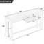 Table console surdimensionnée 59,8 po Modern