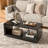 Rectangular Coffee Table With Storage For Living Room, Small Spaces-216558236