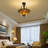 18-inch Tiffany-style Stained Glass Chandelier - Adjustable Length / E26 Base / Wall Switch