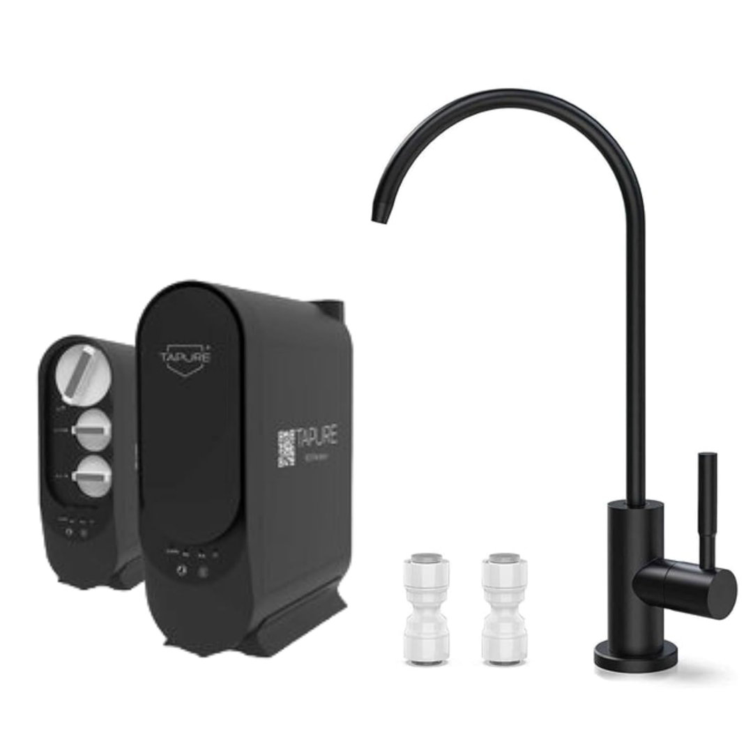 Tapure Durable & Modern 1-Way Tap Purifier, Alkaline Antioxidant Water Filter