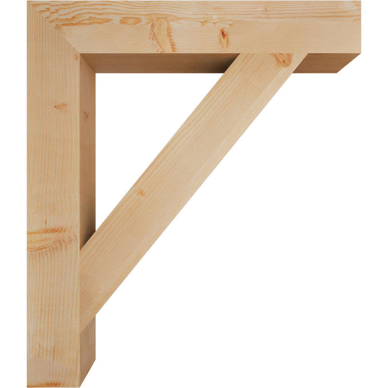 Support de bloc traditionnel, Douglas (lisse), H 44 po x l 5,5 po x P 38 po