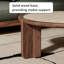 Ensemble de tables basses rondes en noyer-637793461
