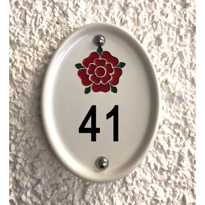 Grovebury 16.5cm H Ceramic House Number