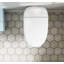 Toilette allongée sans réservoir Metis White