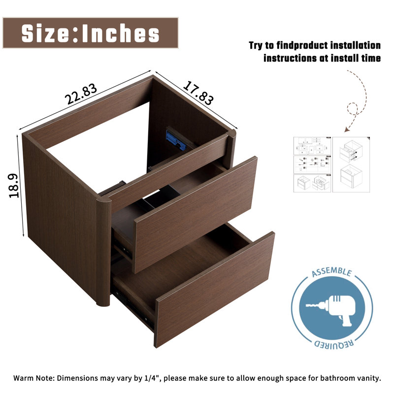 Wall-Mounted Bathroom Vanity
