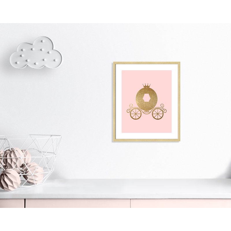 Fairy Tale Fairytale 3, impression sur papier, H 25,5 po x l 21,5 po x P 1,19 po, Cadre boîte champagne