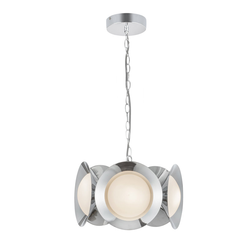Cleo 5 - Light LED Chandelier, Silver, Chrome