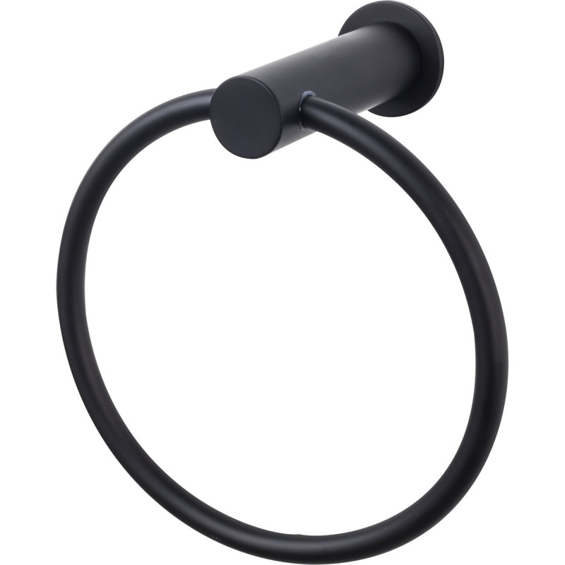 Hopewell Bath  Towel Ring, Black