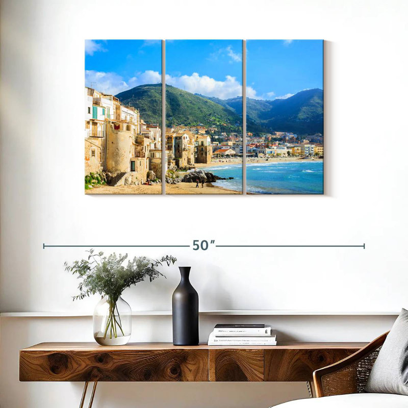 Gillard Cefalu Seaside City, 24" H x 38" W