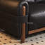 Canapé modulaire noir en cuir véritable-598562726-598562740-598562632