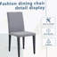 Chaises de salle à manger polyvalentes et confortables en lin et coton pour des espaces élégants-1233456356
