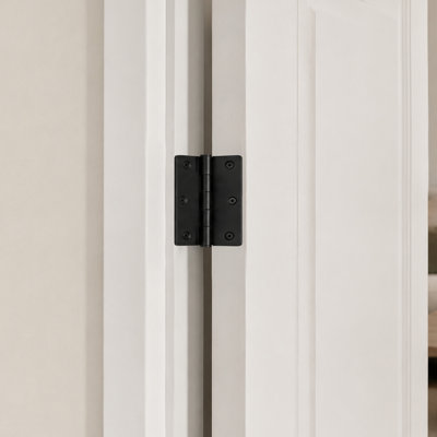 Paire de charnières SS35R41B 3,5 po x 3,5 po x 1/4 po de couleur noire peinte
