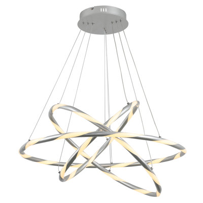 Bordeaux 3-Light Cluster Geometric LED Pendant