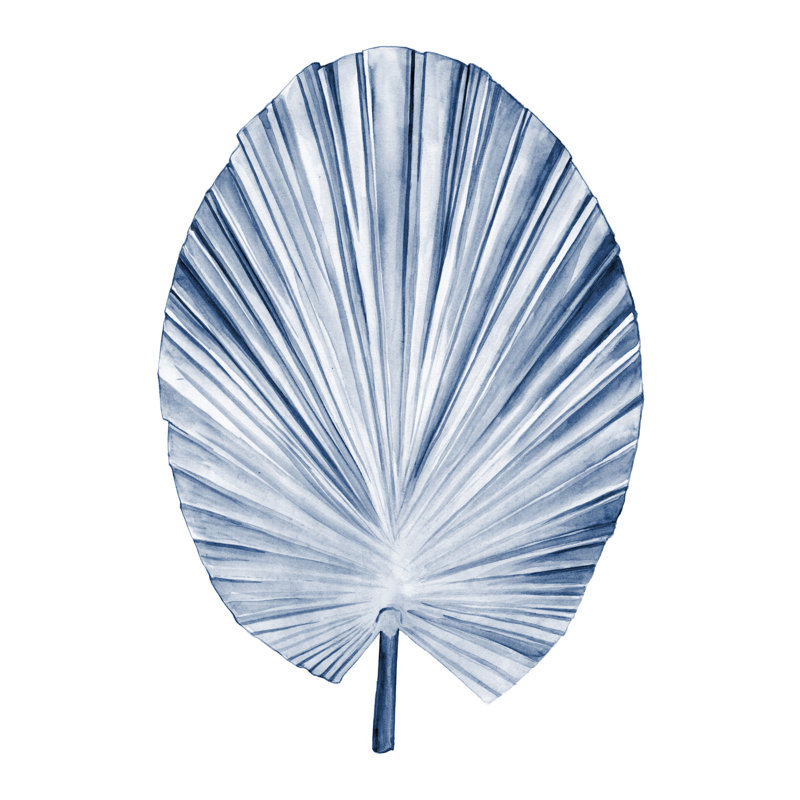 Feuilles indigo tropicales de l'UA AU, H 36 po x l 24 po x P 1 po