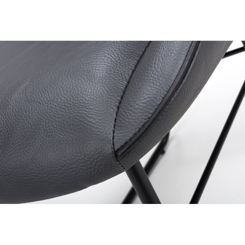 Fuquan 44cm H Upholstered Side Chair, Grey