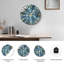 «Forest Sky», horloge murale décorative moderne en verre 23,6 po-1858891922