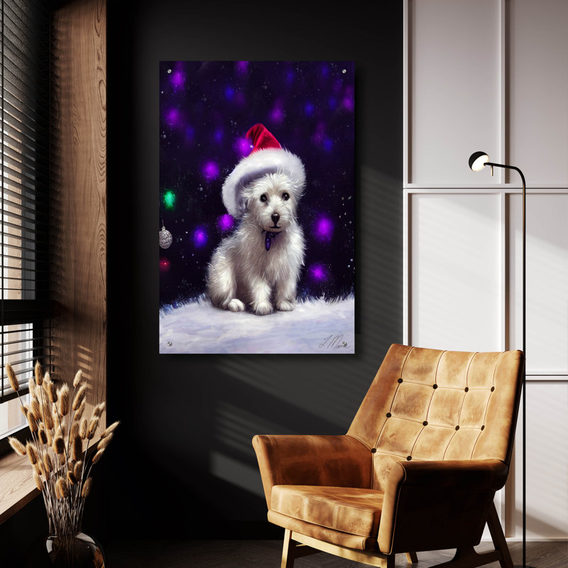 The Holiday Aisle® «I'm Porter Santa's Hat» par Tanya Mavric, art mural en verre acrylique, H 36 po x l 24 po x P 0,2 po