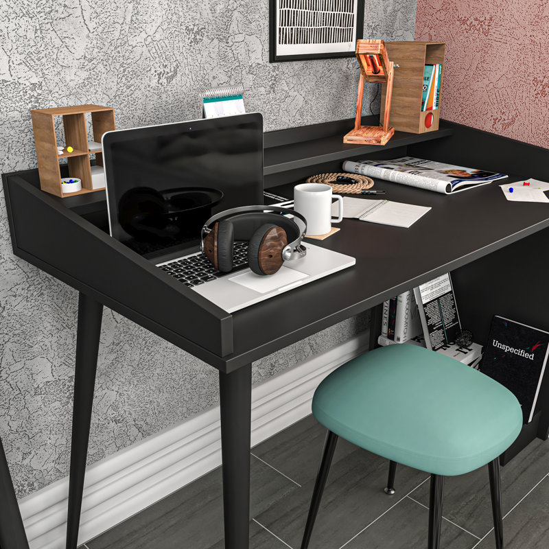 Kailee 120cm W Computer Desk, Black