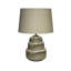 Elegant 59cm Table Lamp with Ceramic Base and Soft Fabric Shade, Perfect Accent for Bedroom, Living Room, or Study