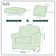 Elastic Textured Grid Separate Box Cushion Arm Chair Slipcover
