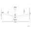 Kaytrin 130cm Ceiling Fan with LED Lights