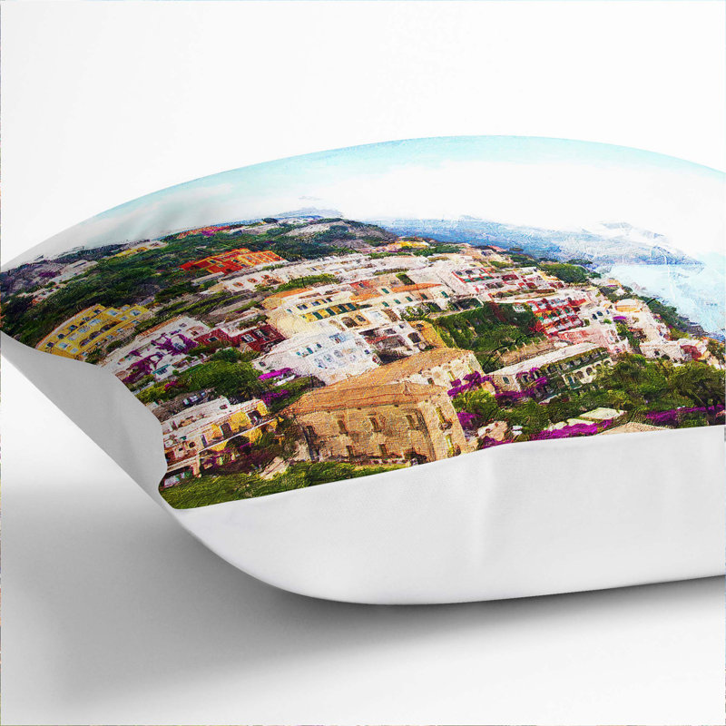 Square Cushion, 40cm H x 40cm W x 15cm D, White