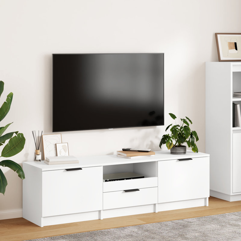 Jeeva TV Cabinet 140x35x40 cm Engineered Wood, White